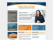 Tablet Screenshot of globaltalentbridge.org